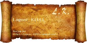 Lagner Kitti névjegykártya